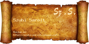 Szuhi Sarolt névjegykártya